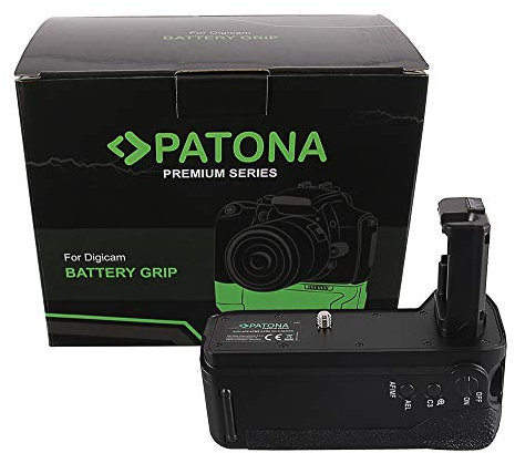 PATONA Impugnatura di ricambio per batteria VG-C2EMRC per 2 batterie NP-FW50, compatibile con Sony A7 II, A7M2, A7R2, con telecomando e funzione di ricarica USB-C | Ergonomica e antiscivolo