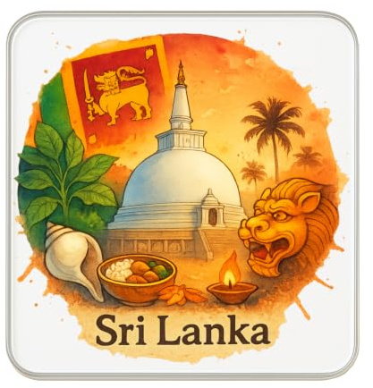 Sri Lanka Fridge Magnet – Travel Souvenir Gift Magnet