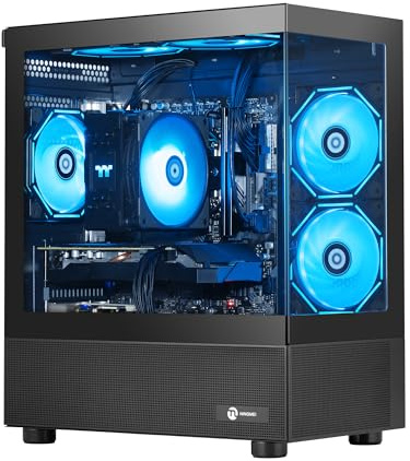 NINGMEI Gaming-PC, AMD Ryzen 5 5500 (bis 4,2 GHz), NVIDIA RTX 3050 8GB, 1TB NVMe-SSD, 16GB DDR4 3200 MHz, Luftkühlung, 650W Netzteil, Windows 11 Home