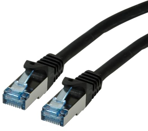 ROLINE Patchkabel Kat.6A S/FTP (PiMF), Component Level, LSOH, schwarz, 2 m