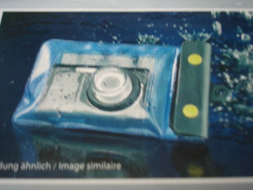 Somikon Custodie subacquee per fotocamere - protezione dalla pioggia Per Macchine fotografiche: Borsa per fotocamera subacquea L con guida obiettivo Ø 38 mm (Sott'acqua Corpo della fotocamera)