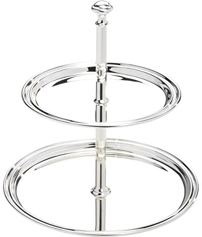 Etagere Elegance 2-fach gross 17x22cm versilbert