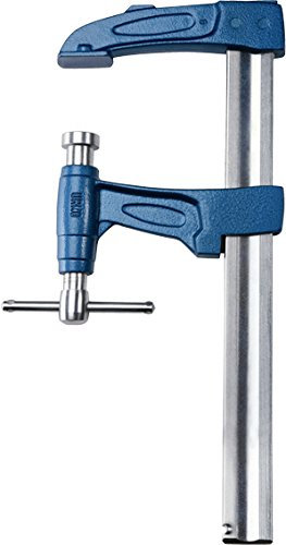 Urko - Serre-joint a pompe avance et frein anti-glissant urko - Serrage mm.500 - Saillie mm.120 - Rail mm.35 x 8 -