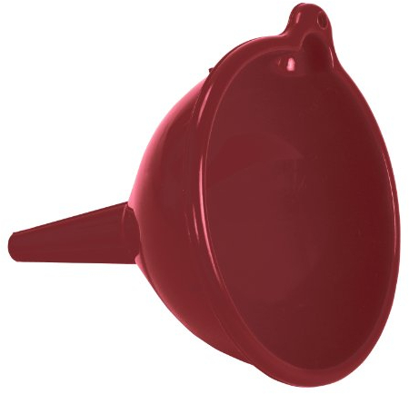 CURVER Entonnoir universel - Aide au remplissage - Pour la Cuisine ou l'Atelier - 12,5x13x12,5 cm - Rouge