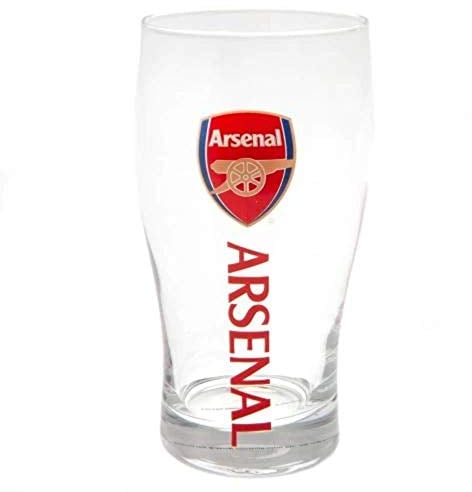 Official ARSENAL FC crest and logo pint glass