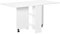 HOMCOM Tavolo da Pranzo Pieghevole, Tavolo Cucina a Ribalta per 6 Persone, Scrivania Richiudibile Salvaspazio con 2 Ripiani Aperti e Ruote a Freno, per Soggiorno, Ufficio, 140x75x74cm, Bianco