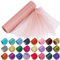 Organza-Rolle, schneedurchsichtig, von Trimming Shop — 25 m x 29 cm große Organza-Rolle für Stuhlschärpe, Tischläufer, Weihnachtsfeier, Hochzeitsdekoration, Heimwerkerprojekte, Pfirsich