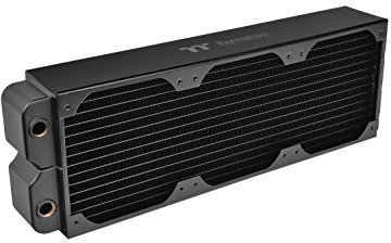 Thermaltake Pacific CL420 - Radiador de cobre de alto rendimiento 420 mm, color negro