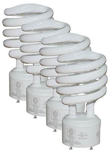 SleekLighting GU24 - Bombilla CFL (2 pines, 6500 K, 1600 lm, 10.000 horas de vida)