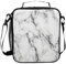 FFY Go Girls Marble Lunch Bags White Marble Stone Large Insulated Lunch Box Tote Bag Cold Thermal Freezable Shoulder Strap for Kids Teen Women School Work