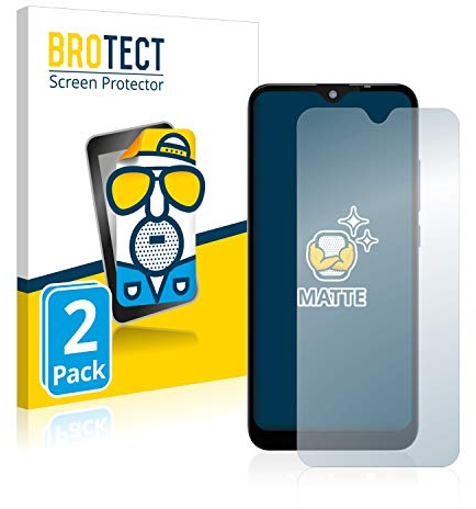 BROTECT Schutzfolie für Gigaset GS110 | 2 Stück Entspiegelnder Displayschutz Made in Germany Matte Displayschutz-Folie Anti-Reflex Anti-Fingerprint Einfache Montage