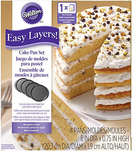 Wilton Bakvormen Easy Layers Rond - Juego de 4 capas (20 cm)