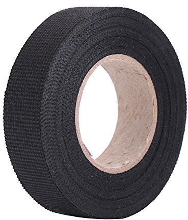 Nastro Adesivo Telato, Nastro Cablaggio Auto, Nastro Per Cablaggio, Nastro Adesivo Alte Temperature, Nastro Autoadesivo Multiuso in Feltro Nastro Antiscivolo in Feltro Con Crepitio Per Auto, Nero