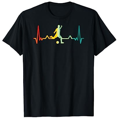 Herzschlag Geschenk für Fußballer Fußball T-Shirt