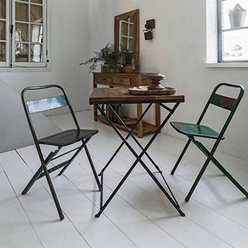 Vintage Klappstuhl Stuhl aus Eisen - Industrie Style - Maße: 40 x 40 x 80 cm (L x B x H)