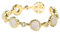 YANQSHM Offener Ring Damen,Vintage Verstellbare Mode Weißer Opal Eingelegte Goldene Ringe Romantischer Schmuck Geschenk Für Mädchen Frauen Paar Verlobung Hochzeit