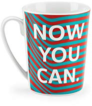 Volkswagen 10A087703C Tasse Porzellan Becher 300ml Kaffeetasse Türkis Camouflage ID.3 Now You Can