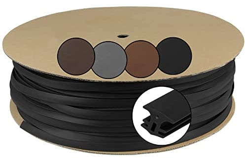 Montafox Ruban pour joints de terrasse bande d'étanchéité joint d'étanchéité largeur 7.5-10 mm/longueur 25 m noir lames de terrasse bois composite bois pierre
