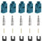 ECSiNG 5 Sätze Fakra Antennenstecker-Reparatursatz zum Anschließen von RG174 / RG316-Kfz-Kabel Crimpen Löten Antennenadapter Konverter