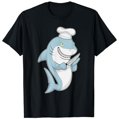 Tiburon Cocinero Cuchillo de cocina Cocinar Camiseta
