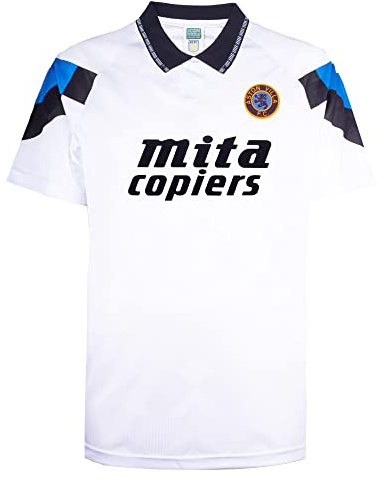 Score Draw Aston Villa 1990 Away Retro Football Shirt