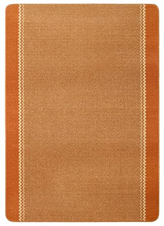 THE RUGS - Machine Washable Area Rugs & Runners for Living room, bedroom kitchen hallways Bordered Design|Terracotta 190x133 cm
