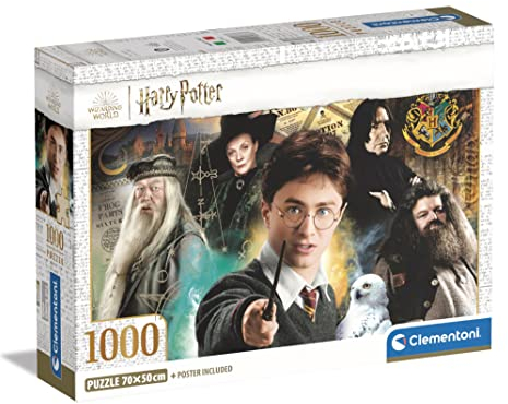 Clementoni - 39787 - Puzzle - Harry Potter - 1000 Teile - Puzzle für Erwachsene, hergestellt in Italien