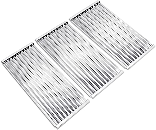 Criditpid Grill Emitter Platten für Charbroil Commercial Tru-Infrared 463241314 463268008 463241313 463241013 463243812 463257010, 3er-Pack Edelstahl Grillroste