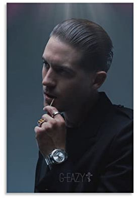 HANYING Poster G-Eazy Cool And Dazzling Art Rapper Wandkunst Poster Scrollen Leinwand Gemälde Bild Wohnzimmer Dekor Zuhause 20 x 30 cm