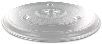 DEKAROX Drehteller Mikrowellenteller Glasteller 270mmØ rund mit 3 Füßen universal für Mikrowelle