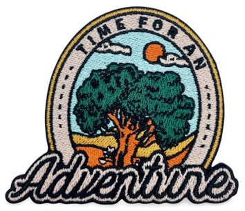 Finally Home Patch zum Aufbügeln - Time for an Adventure | Wandern Patches, Berg Bügelbild, Wald Aufbügler, Camping Aufnäher, Baum Bügelpatch