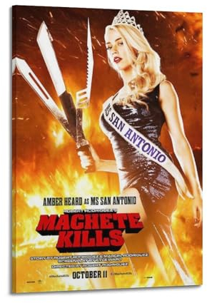 VZRSQZK Machete Kills Filmposter, dekoratives Gemälde, Leinwand-Wandposter und Kunstdruck, modernes Familienschlafzimmer-Dekor-Poster, 60 x 90 cm