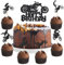 25 Stück Motorrad Tortendeko Kuchen Topper, Happy Birthday Motorrad Cake Topper Dekoration, Motorrad Cupcake Topper für Autocycle Sport Party Männer Jungen Geburtstag Sport Thema Party Dekoration