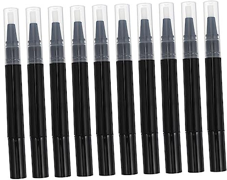 Mipcase 30pcs Transparent Nail Polish Applicator Pens for Cuticle Oil Lip Leakproof Design for Travel Makeup Essentials