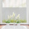 Sichtschutzfolie farbiges Pampasgras Gräser Fensterfolie Fensterdeko Milchglasfolie Sichtschutz Folie Fenster, 55 cm hoch, 100 cm breit