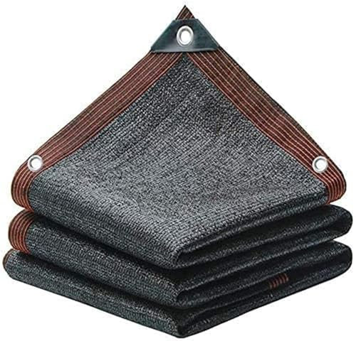 Filet D'ombrage Bache pour Pergola 5×7M Filet Anti Chaleur Extérieur Noir avec œillets Taux d'ombrage de 85%, pour Serre Jardin Couverture Potager Terrasse