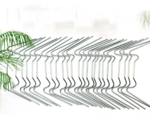 Lot de 50/100 clips de vitrage de serre en acier inoxydable W Clips de fixation pour panneaux de serre, pinces de fixation pour serre, kit de réparation d'accessoires de serre