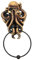 ARTIBETTER Oktopus-schädel-anhänger Türklopfer Mit Türklopfer Mit Halloween- Türklopfer Im Gotischen Stil Türklopfer Für Halloween-partys Robuster Türklopfer Metall Golden