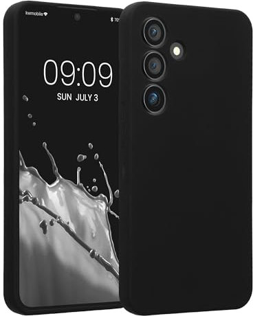 kwmobile Custodia Compatibile con Samsung Galaxy S24 Cover - Back Case per Smartphone in Silicone TPU - Protezione Gommata - Nero