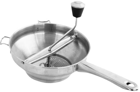 Passiermühle aus Edelstahl, Sicherheits-Passiermühle mit Handkurbel und Griff, zum Aufhängen an der Wand, Mehrzweck-Passiermühle zum Einmachen von Tomatensoße, Apfelmus, Kartoffeln, Passiermühle aus E