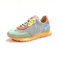 HISPANITAS - Zapatos Sneakers de Piel con cordón elástico,Suela de Goma,Rejilla,Calado,Ante, para: Mujer Color: Celeste Talla:38