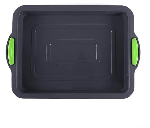 Baking Essentials Stampo per torta antiaderente in silicone da 28 cm, ideale per dessert a strati e altro (grigio G)