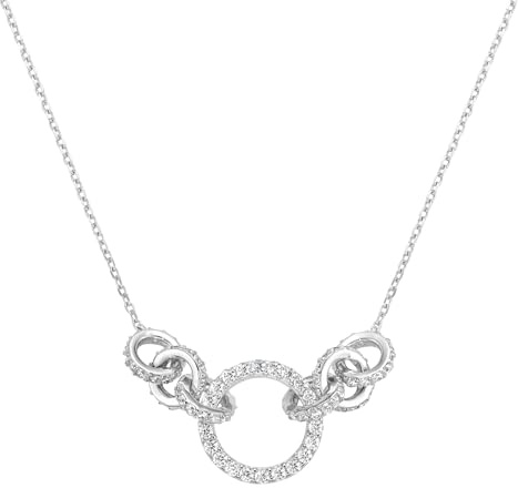 Giorgio Martello Milano Collier mit Zirkonia, Silber 925