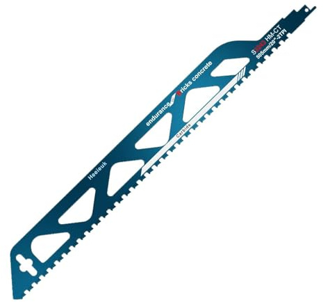 Säbelsägeblätter, Heeieuk Hartmetall Sägeblatt, Professionelle Stein Sägeblätter zum Schneiden von Ytong-Steine, Holz, Roter Ziegelstein, Belüfteter, Ziegel Porenbeton, Zementplatte(S3243-20 Inches)