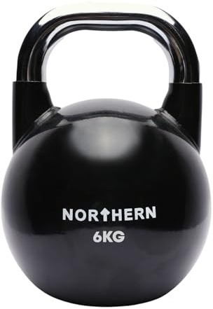 NORTHERN Competition Kettlebell, Premium Steel Kettlebell with Non-Slip Handle, Standardized Size, Durable Strength Training Equipment for Cross Training, Home & Gym Workouts, 4kg–28kg Range