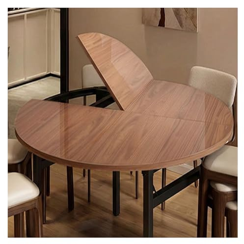 WBBML Superficie del Tavolo Rotonda Prolunga Tavolo Spazi Flessibili Piano di Ricambio in Legno Monolocale Sala Ricevimenti(120cm/47in)