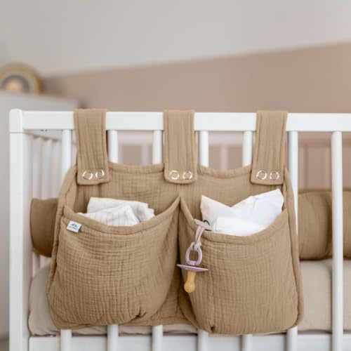 lilimaus Betttasche für Kinderbett [in 12 Farben] Aufbewahrungstasche für Spielzeug - Betttasche für Bett, Wandtasche Kinderzimmer - praktische Aufbewahrungslösung - Dekoration für Kinderzimmer