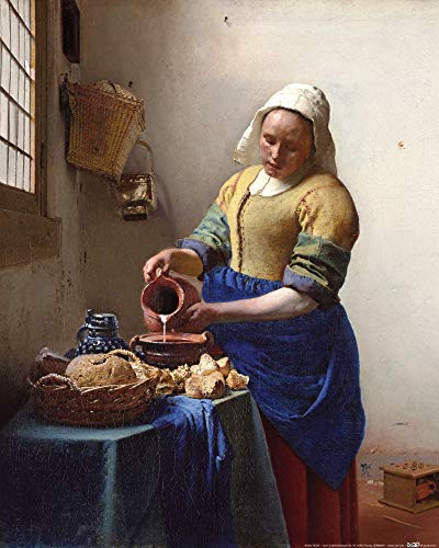 1art1 Johannes Vermeer Poster Die Milchmagd, 1658-1660 Kunstdruck Bild 50x40 cm