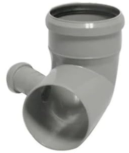 Valsir Bogen aus PP für HTB-Abfluss mit Becheranschluss DX 110/50 mm, Mehrfarbig, Standard