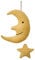 Efie Spieluhr Mond mit Stern – Bio-Baumwolle (kbA), Made in Germany, GOTS-zertifiziert (LaLeLu)